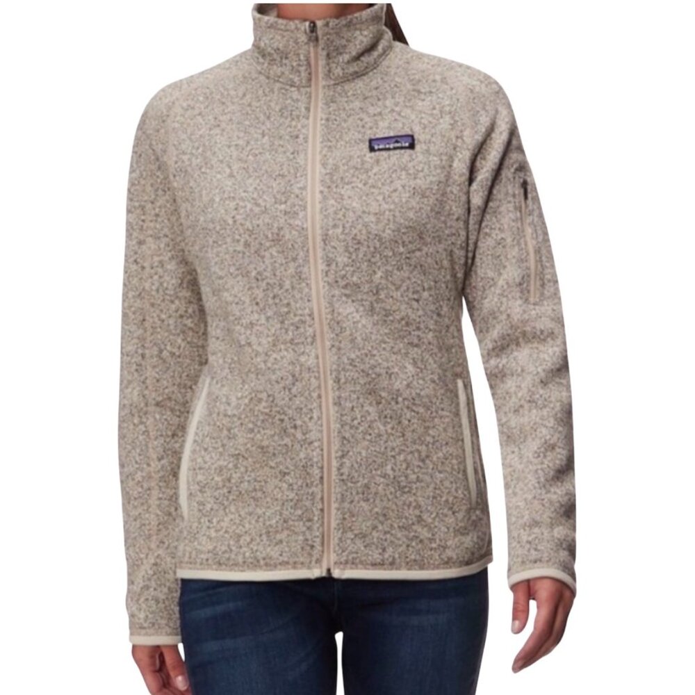 Patagonia Womens Better Sweater Birch Gray Size Med Full Zip Fleece Jacket - Picture 2 of 10